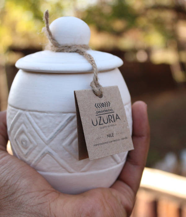 Nile range — clay pot candle
